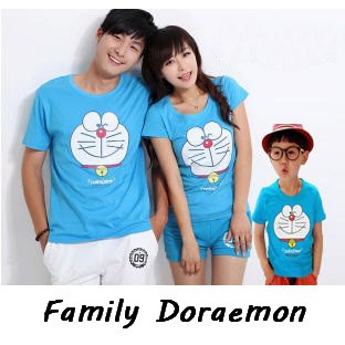 Download Gratis Gambar Baju Gratisuple Keluarga Lengan Panjang Character Lucu Populer Cartoon Doraemon Biru Terkeren by KataCinta.Co