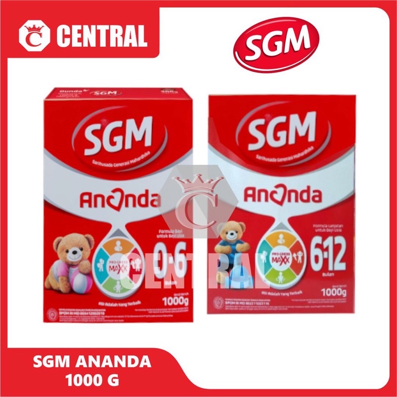 SGM ANANDA (0-6) dan (6-12) 1000g/centraltrenggalek