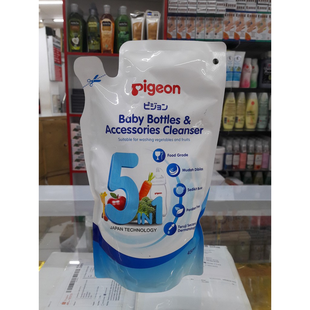 Pigeon Baby Bottle &amp; Accessories Cleanser 450ml Refill