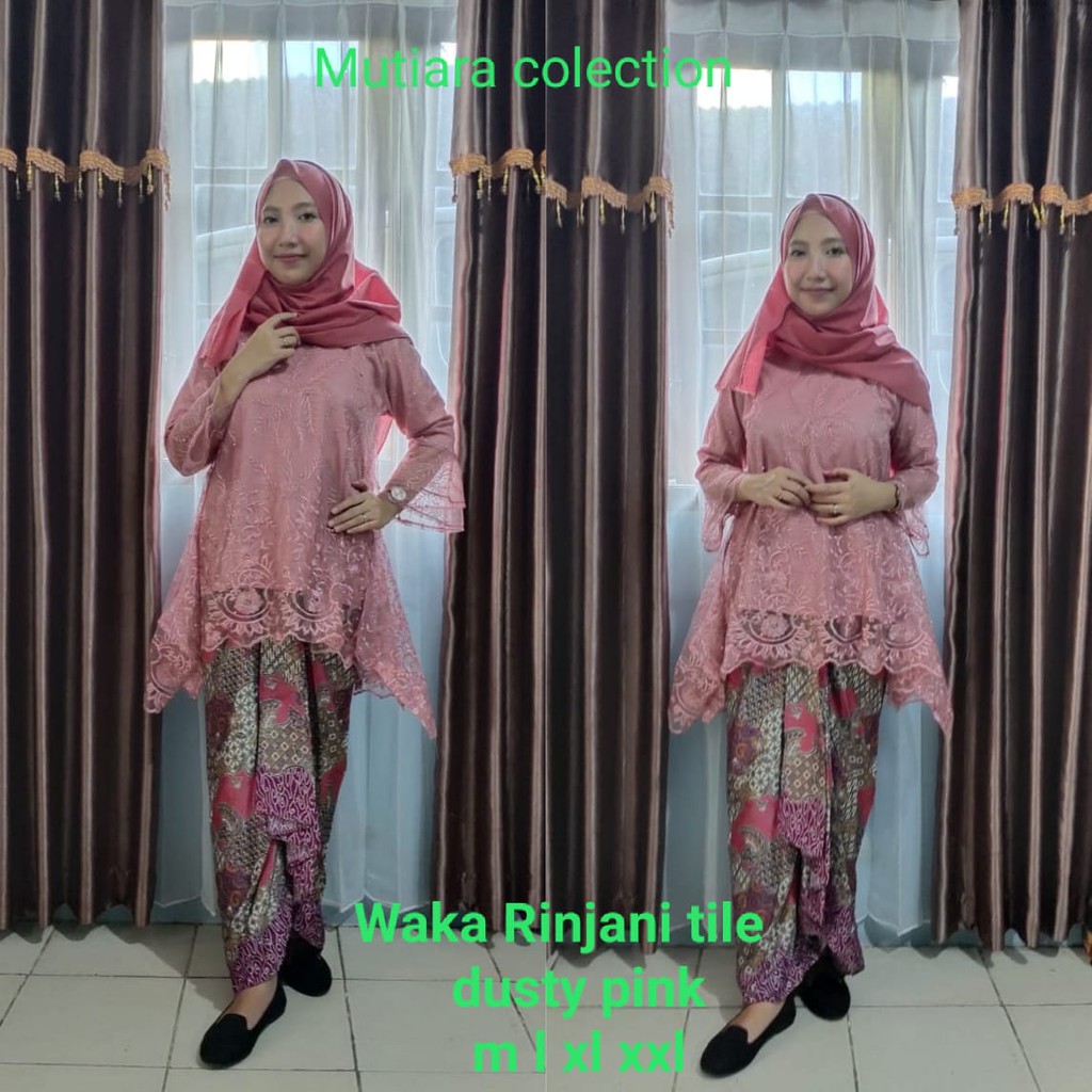 Kebaya Modern Waka Rinjani Tulle Aneka Pilihan Warna