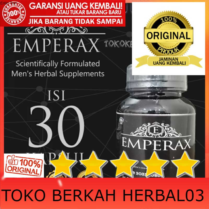 100% ASLI Emperax Herbal Produk Kesejahteraan Pria kapsul Asli Original