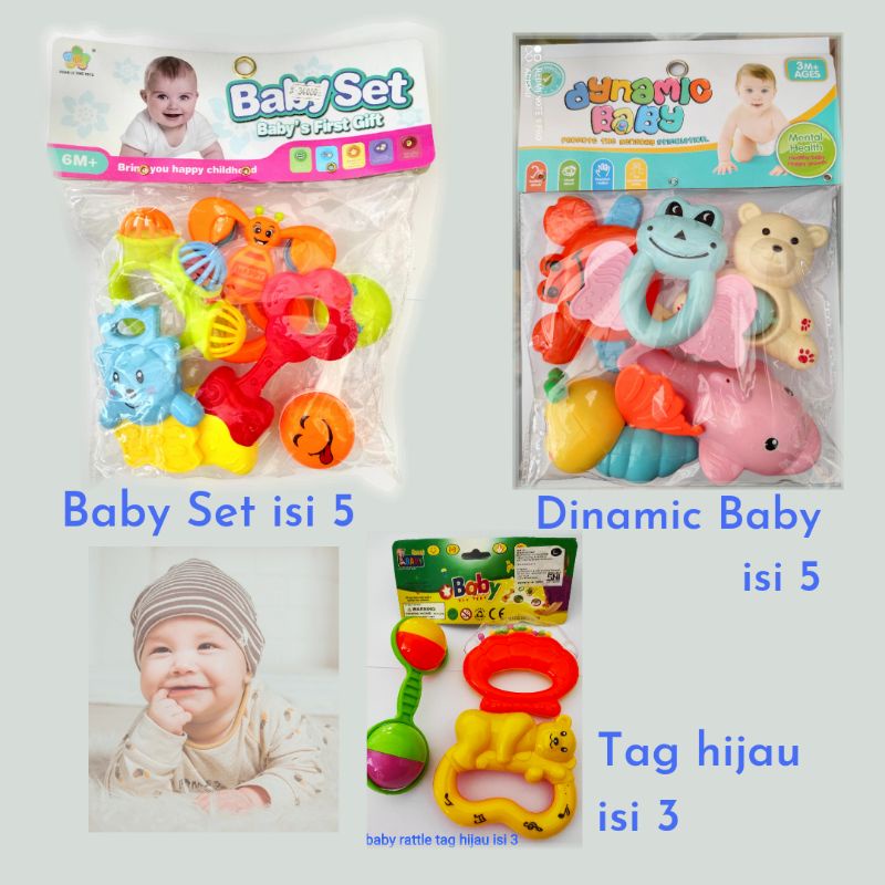 Kerincing Kerincingan Bayi Set Gagang Genggam Musical Baby Rattle Usia 3 Bulan+ SNI