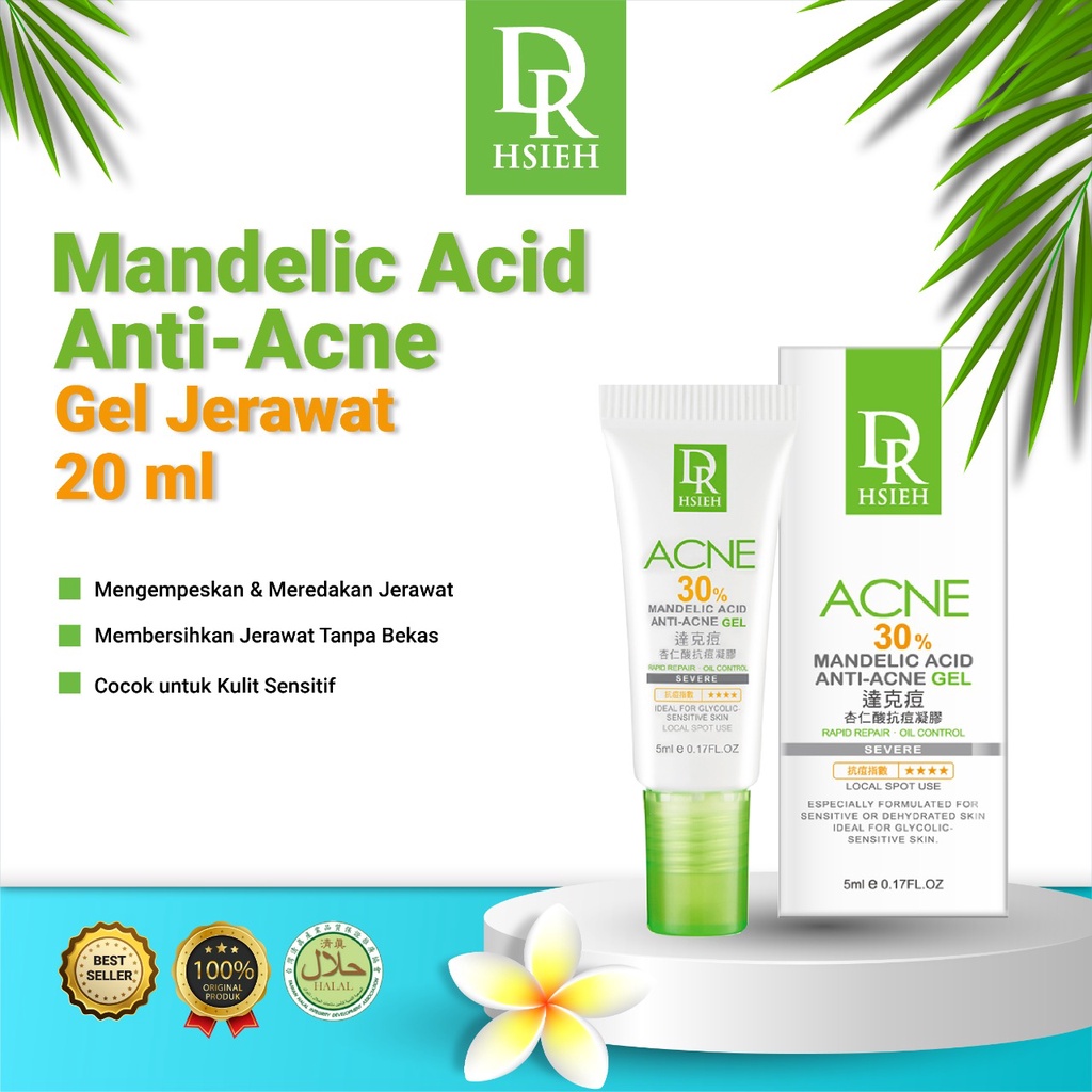 Dr. Hsieh Mandelic Acid Anti-Acne Gel Jerawat 20 ml / Obat Jerawat / Cream Jerawat / Obat totol