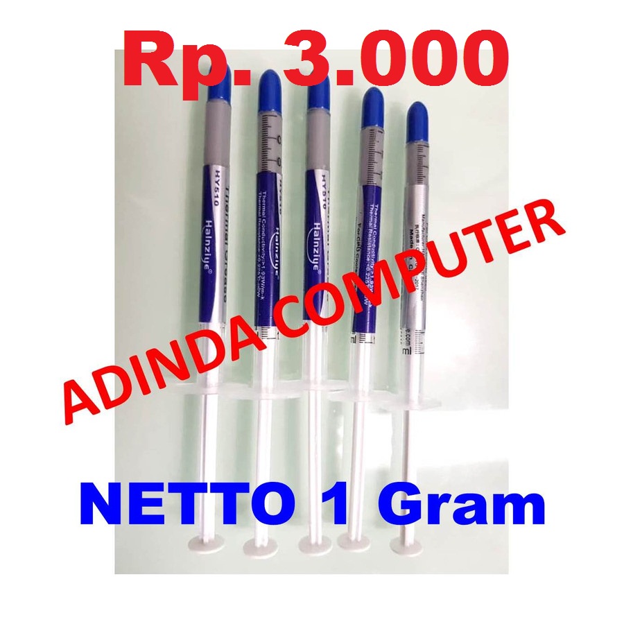 Pasta Processor Thermal Paste Thermal grease HY510 Suntik kecil