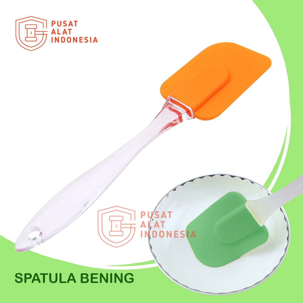 SPATULA SILICON TAHAN PANAS SILIKON MASAK PENGADUK ADONAN OLES KUE MARGARIN FOOD GRADE COOKING U152