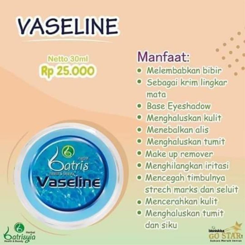 Vaseline Batrisya Pelembab Bibir kering dan Kaki Pecah-Pecah