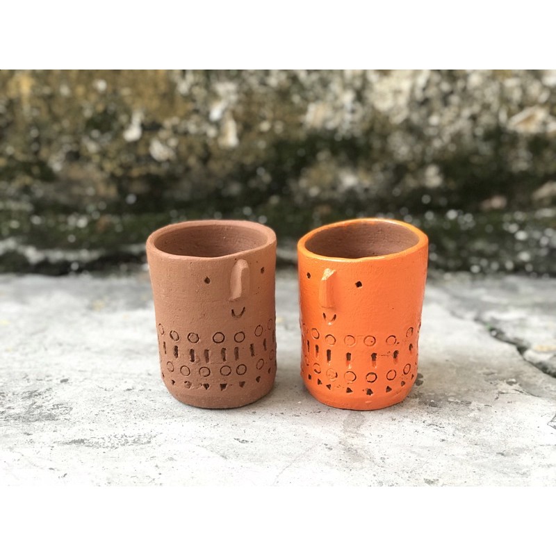 Pot Gerabah Ukir Wajah/Pot Gerabah Murah/Pot Tanah Liat/Pot Terakota