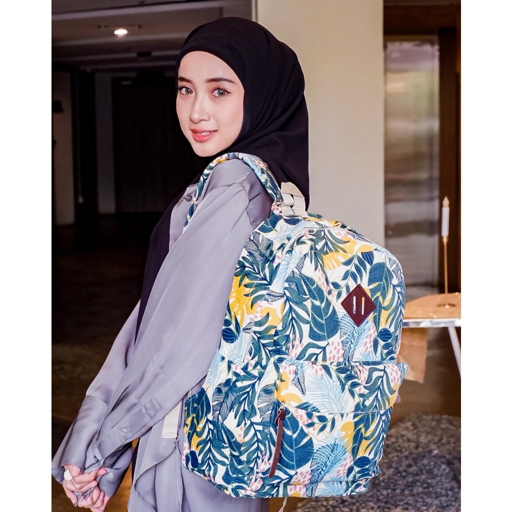 BACKPACK TROPICANA // taskanvasbdg - tas kanvas - tas ransel wanita - tas wanita - tas lucu - tas cewek