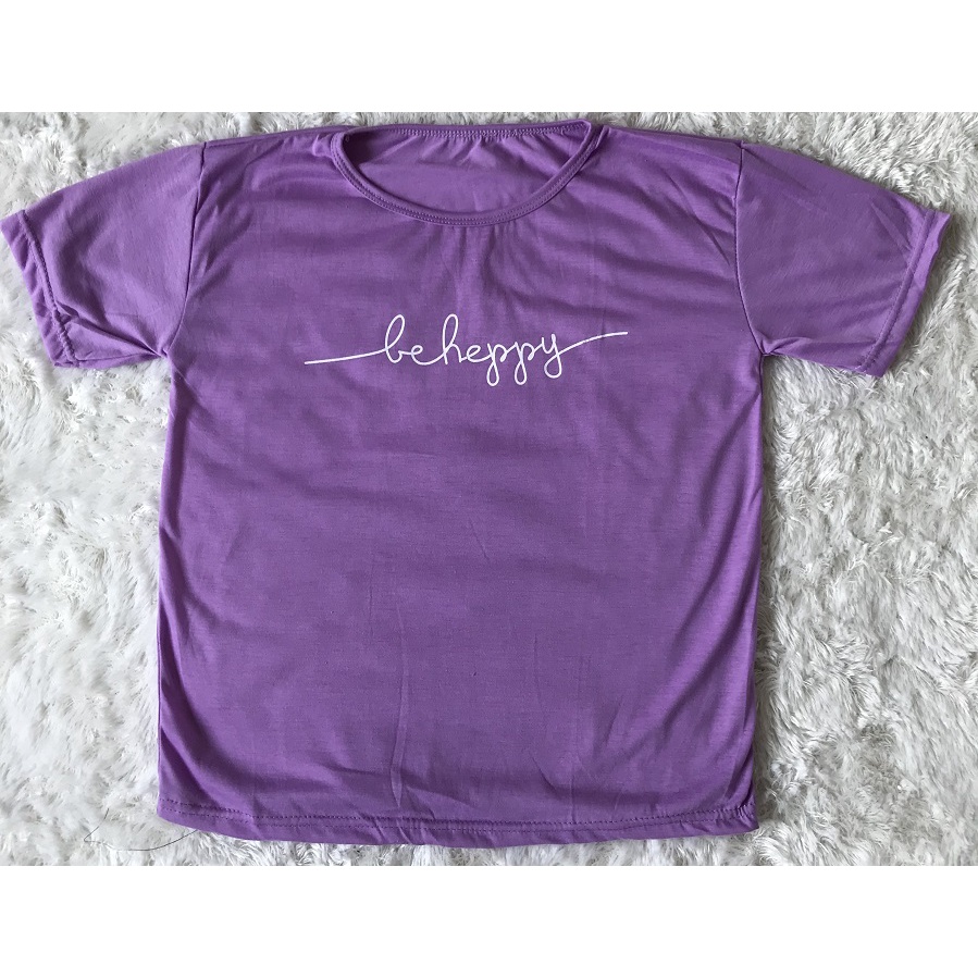 HOPYLOVY - Kaos Tumblr Tee Wanita Lilac Edition Lengan Pendek Purple