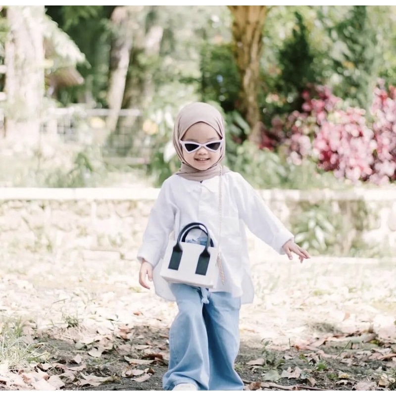 NICOLE BASIC OVERSIZED SHIRT Kemeja Anak Polos