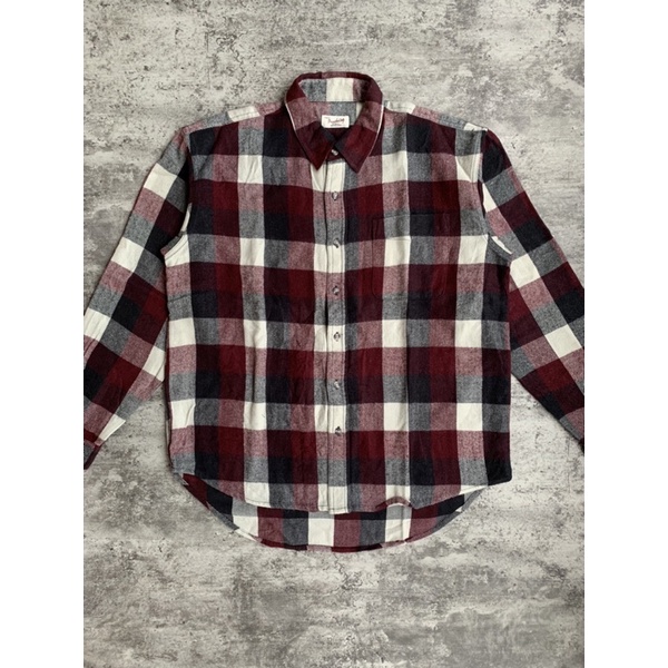 Kemeja Flannel Wool Pasackuting Second