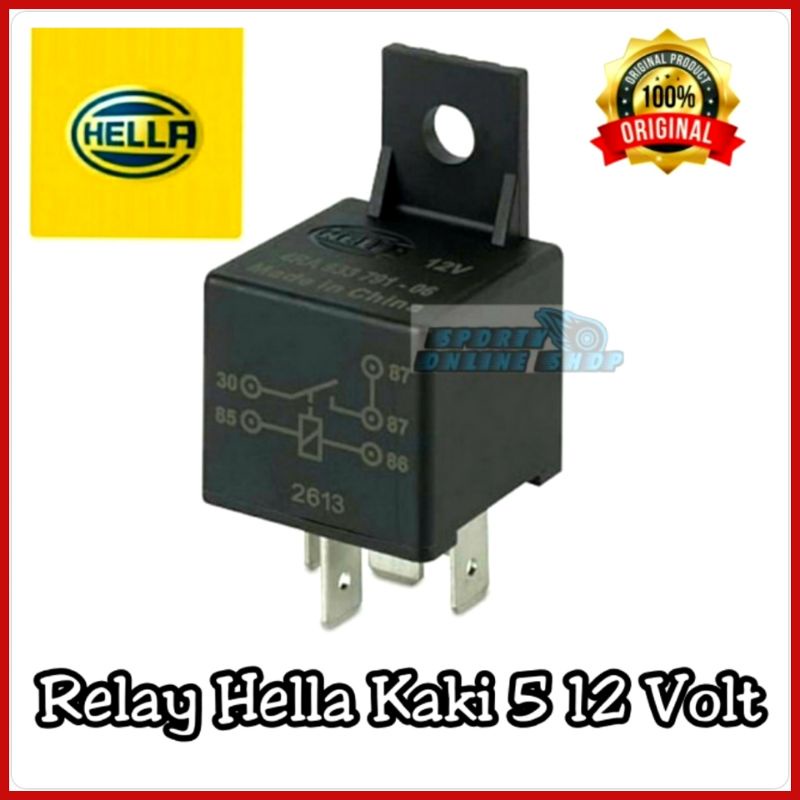 Relay Hella K5 12V 10/20 Original