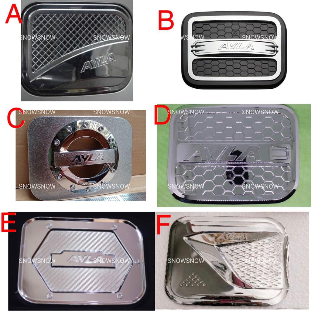 Tank Cover Ayla Sporty Crosstivo Elegant Exclusive Luxury Chrome Hitam