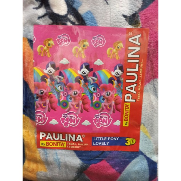 Selimut Paulina By Bonita Ukuran 160 X 200 CM Paling Tebal Dan Halus DiKelasnya Dijamin Tidak Luntur-Little Pony Lovely