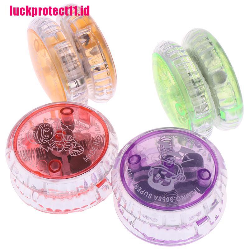 Lucktoy 1pc Mainan Yoyo Plastik Kecepatan Tinggi Dengan Lampu Led Luminous Untuk Anak