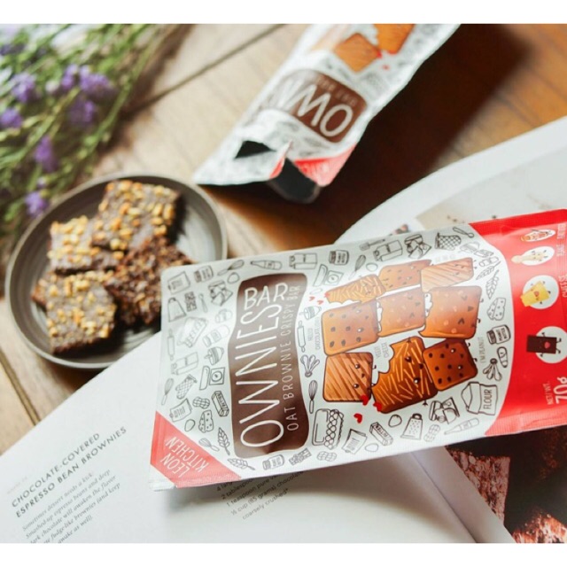 Brownies kering KACANG, brownies tipis crunchy OWNIES BAR cemilan kekinian sehat enak sby/BROWKER