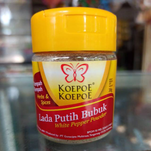 

Lada Putih Bubuk Koepoe Koepoe 38 gram