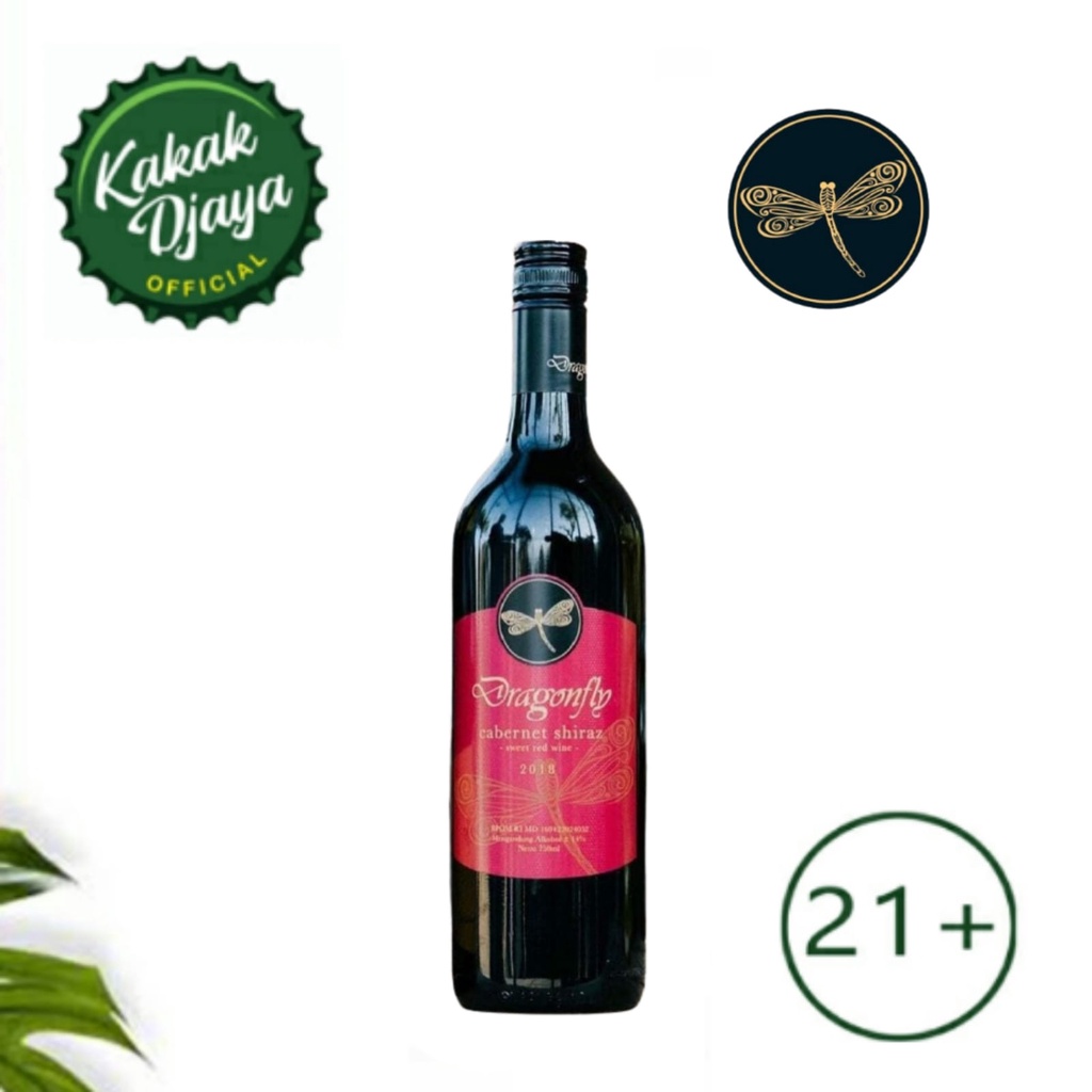 Wine Dragonfly Cabernet Shiraz Sweet Red 750Ml Hatten red wine Hatten dragonfly sweet wine