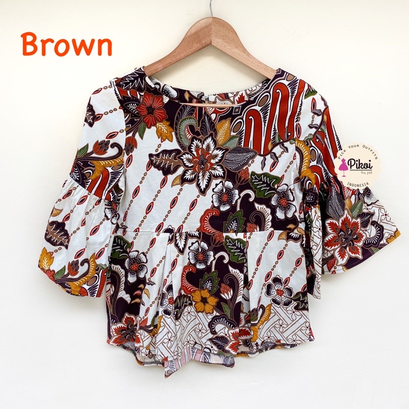 Batik murah cewek / atasan batik wanita murah / batik kantor murah / baju batik cerah wanita / 2301