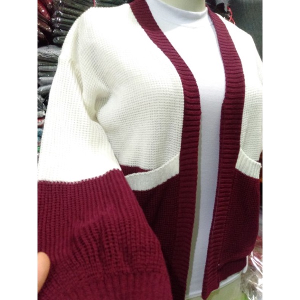 Cardigan Rajut 2warna murah/Cardigan Tanpa kacing/Cardigan Korea/Cardigan Wanita/Harga terjangkau/Lc