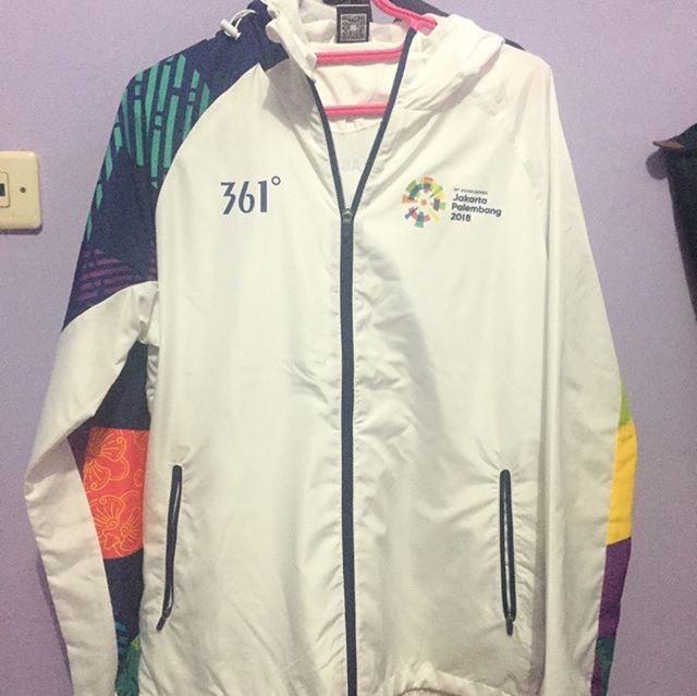 Official Jaket Volunteer Asian Games 2018 merk 361 100% Original
