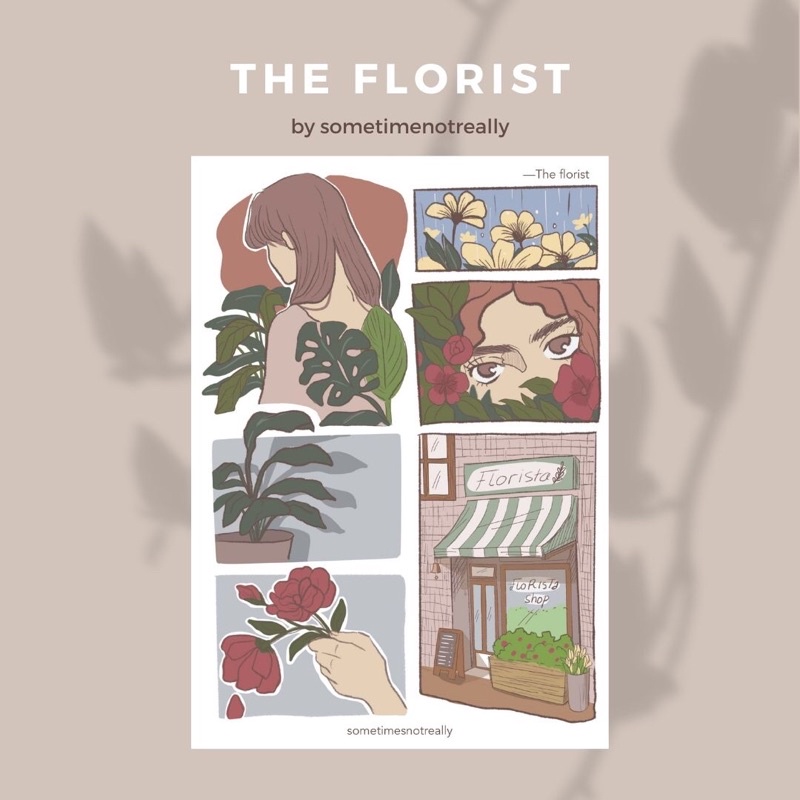 

The Florist sticker sheet journaling stationary korea