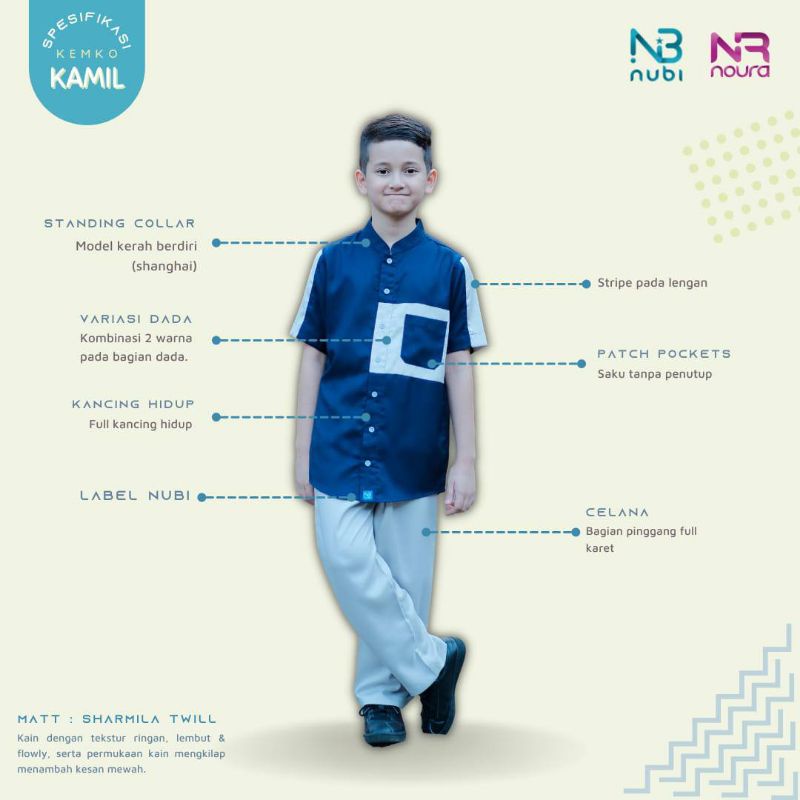 KOKO KAMIL NUBINTANG | KEMKO KAMIL | PAKAIAN MUSLIM | PAKAIAN ANAK | MUSLIM ANAK | KEMKO | NUBINTANG