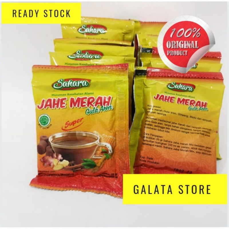 

SAHARA JAHE MERAH GULA AREN Minuman Kesehatan Alami