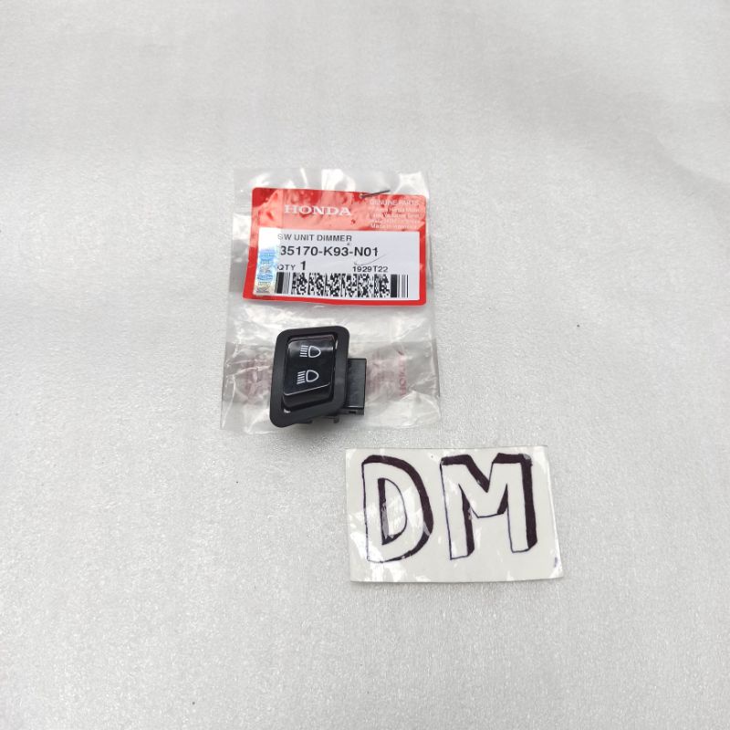 Saklar lampu jauh dekat Switch unit dimmer Scoopy Fi Esp 35170-K93-N01 Asli Original Honda