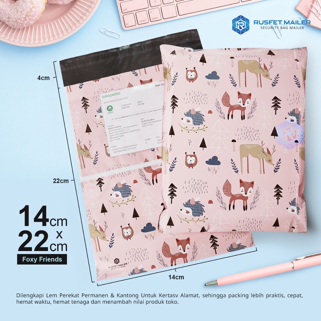 

AMPLOP PLASTIK DENGAN PEREKAT POLYMAILER PACKING ONLINE SHOP UKURAN 14x22 ISI 100/POLYMAILER KECIL/PLASTIK KECIL/POLYMAILER CANTIK