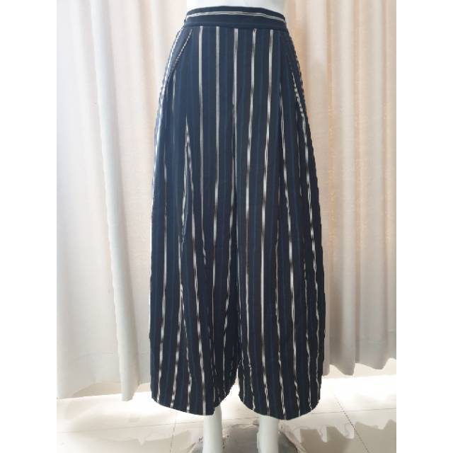 GU Uniqlo Stripe Wide Leg Pants