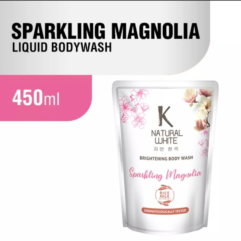 K NATURAL WHITE Body Wash 450 ml All Varian | Sabun Mandi Cair Liquid Body Wash murah terlaris