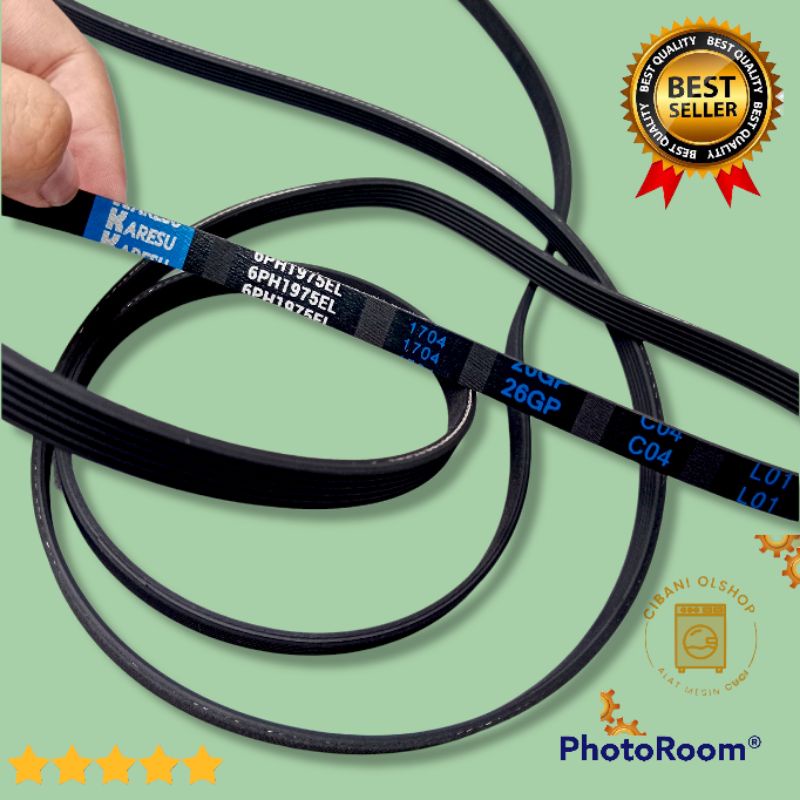 Fanbelt Vanbelt Panbel V Belt 6PH1975 Mesin Cuci Mesin Pengering Dryer