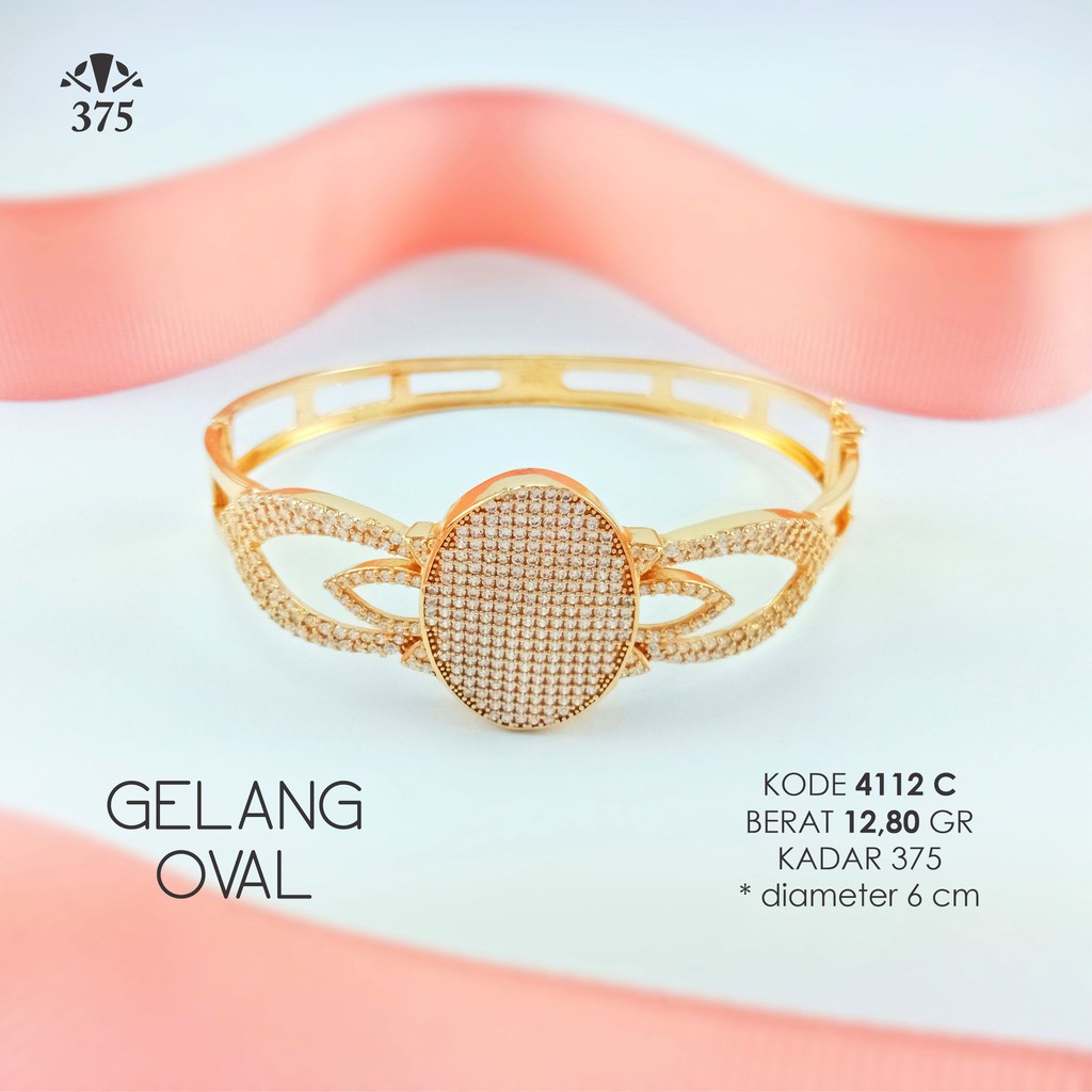 GELANG OVAL EMAS SLI 4112 C KADAR 375