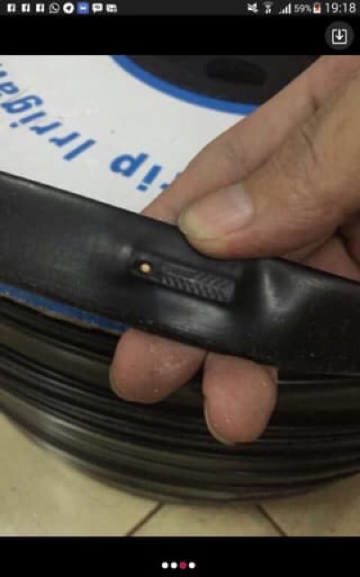 Selang Driptape dengan Spacing 20cm