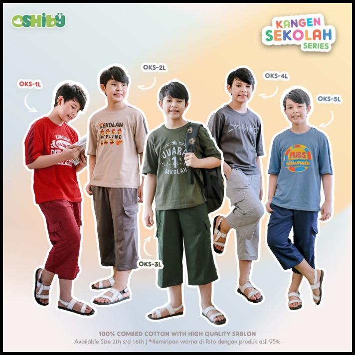 Setelan Anak Laki Laki 2 4 6 8 10 12 Tahun Kangen Sekolah Oshiby