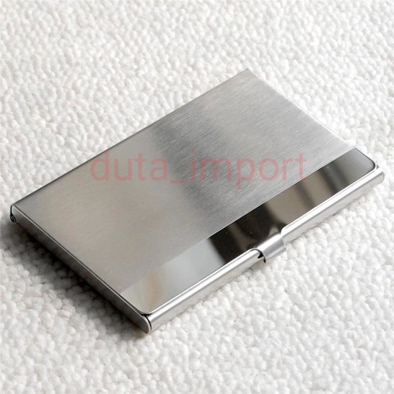 Kotak Kartu Nama mirror stainless/kulit beragam motif /ID Card Box holders/dompet kartu