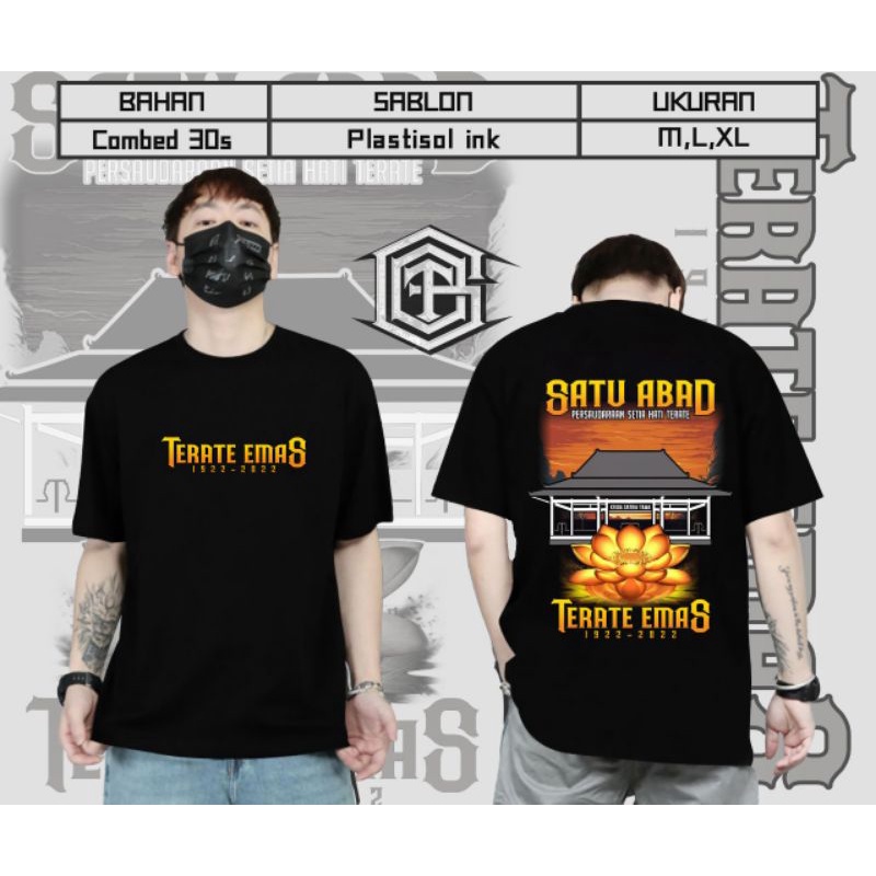 KAOS PSHT SATU ABAD TERATE EMAS KAOS SH TERATE KAOS PSHT TERLARIS KAOS SH TERATE KAOS TERATE KEKINIA