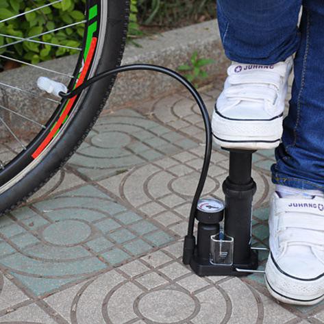 Pompa angin / Pompa sepeda / pompa injak portable untuk bola sepeda