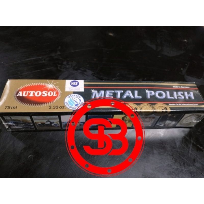 AUTOSOL METAL POLISH 75gr / Cream Poles Chrome 75 Gram