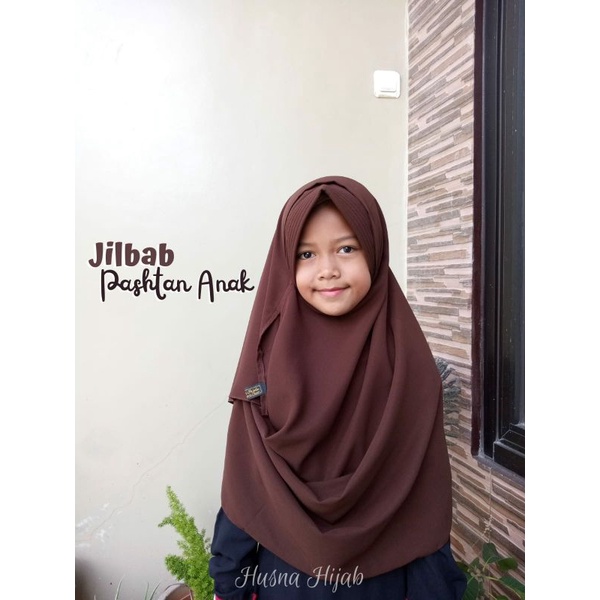 [HUSNA COLLECTION] PASMINA INSTAN PED ANAK / PASHTAN ANAK USIA 7-11THN / Kerudung Anak