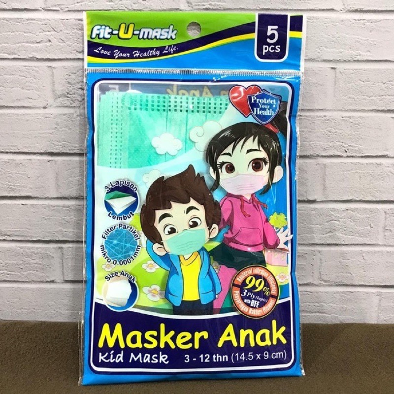 MASKER MULU ANAK ANAK 3PLY