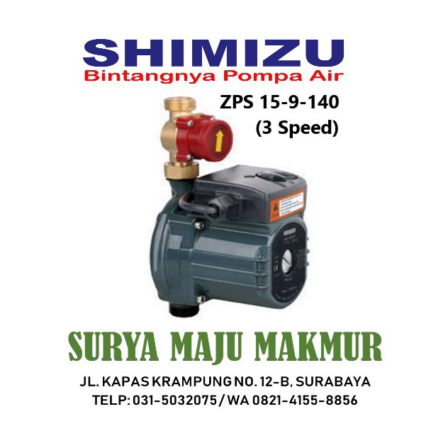 Shimizu Zps 15 9 140 Home Booster Pump Pompa Air Otomatis Pendorong Murah Shopee Indonesia