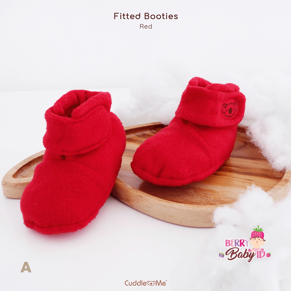 Cuddle Me Prewalker Sepatu Bayi Baby Fitted Booties Lucu dengan Velcro Berry Mart