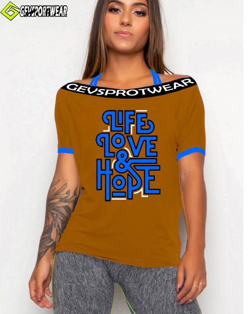 BAJU SENAM ATASAN GEVSPORTWEAR T-SHIRT SABRINA HOPE