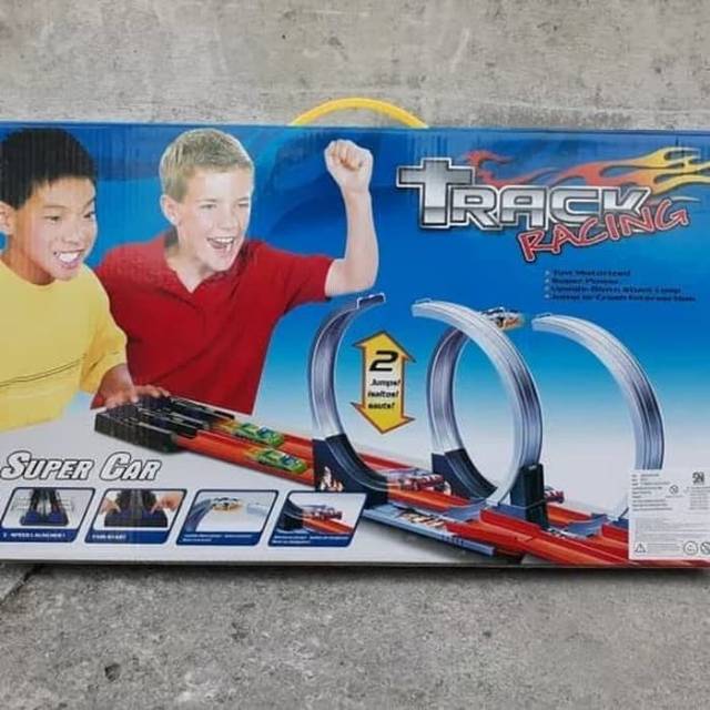 TRACK JALANAN MOBIL HOTWHEELS 2 JALUR / TRACK RACING HOT WHEELS