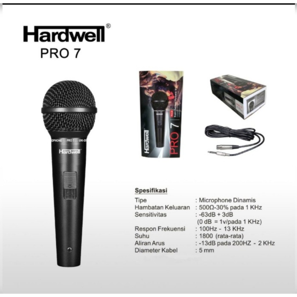 mic hardwell pro7 kabel ORYGINAL hardwell pro 7 2warna original