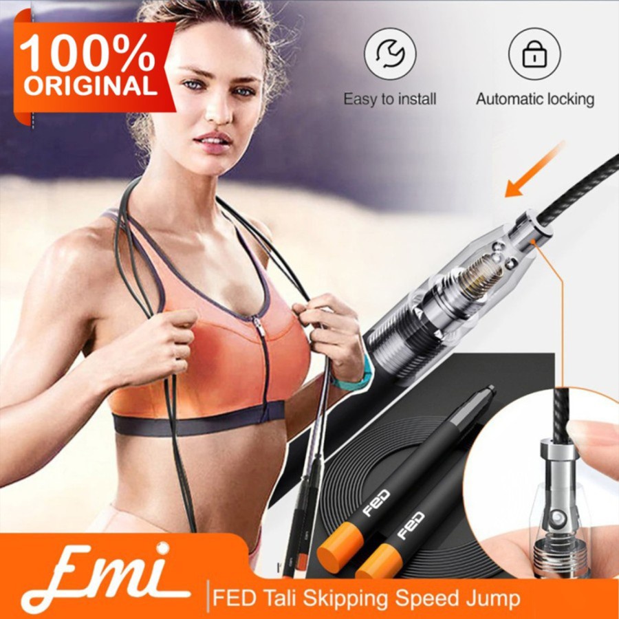 Fed Tali Skipping Speed Jump Rope Sports Weight Exercise