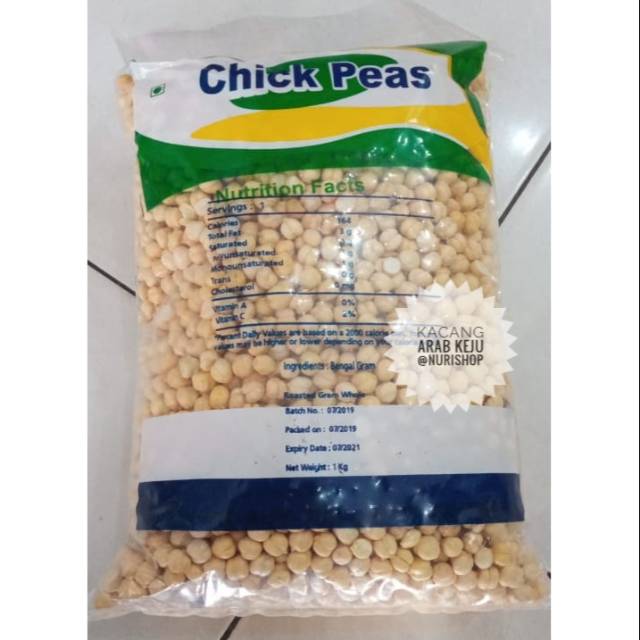 

Kacang Arab Chick Peas Original Keju Asin Gurih 1kg / Oleh Oleh Arab Haji Umroh