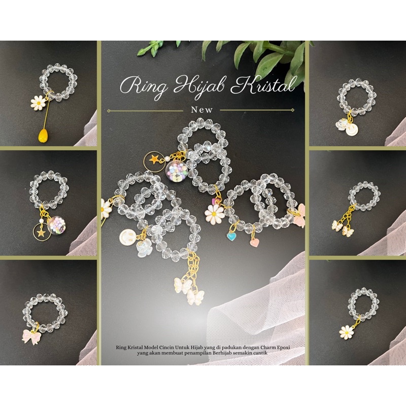 Ring Cincin , Ring Hijab Kristal Model Terbaru